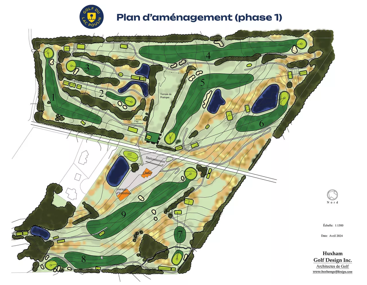 Golf du Lac Poulin - Plan d'aménagement (Phase 1)