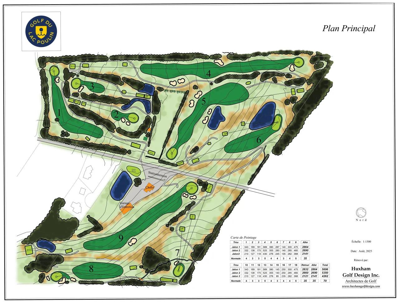 Golf du Lac Poulin - Plan d'aménagement (Phase 1)